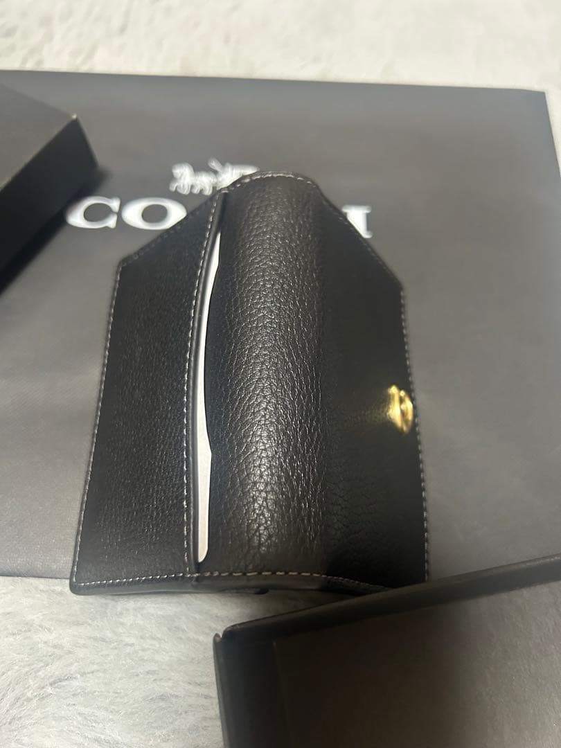 【新品】COACH ブラック 名刺入れ