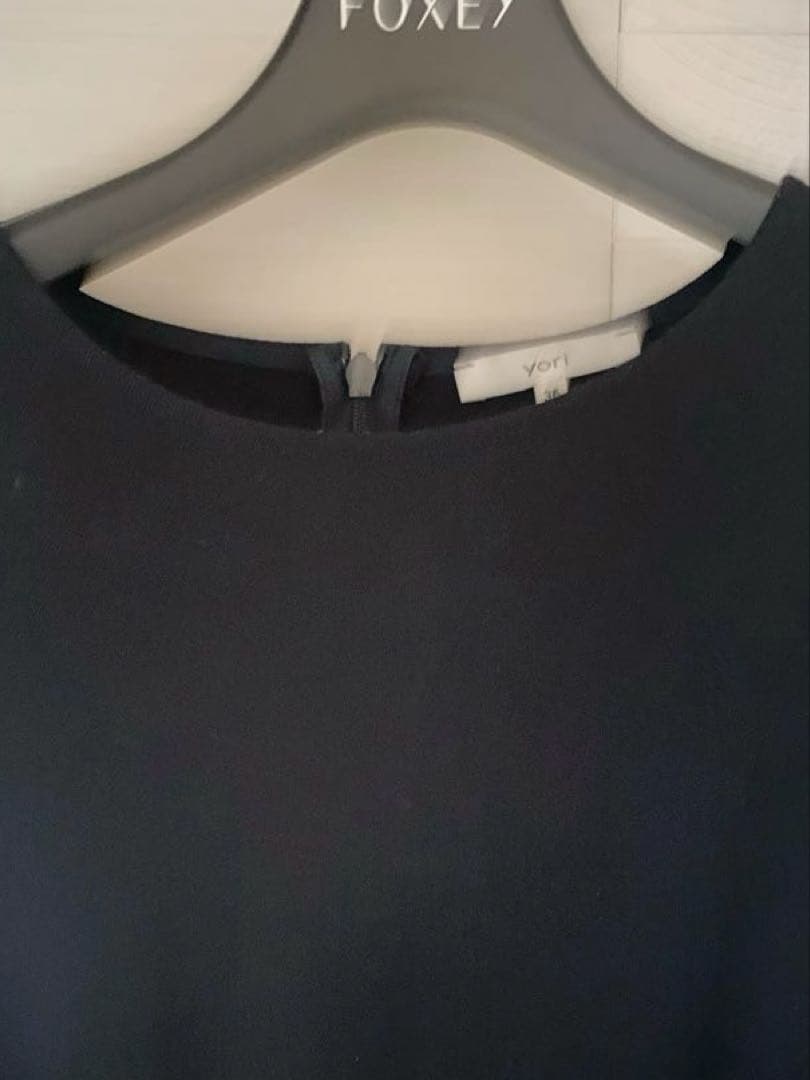 【すぐ着られる】yori 36サイズ　ソフト裏起毛フリルブラウス　ぬくぬく