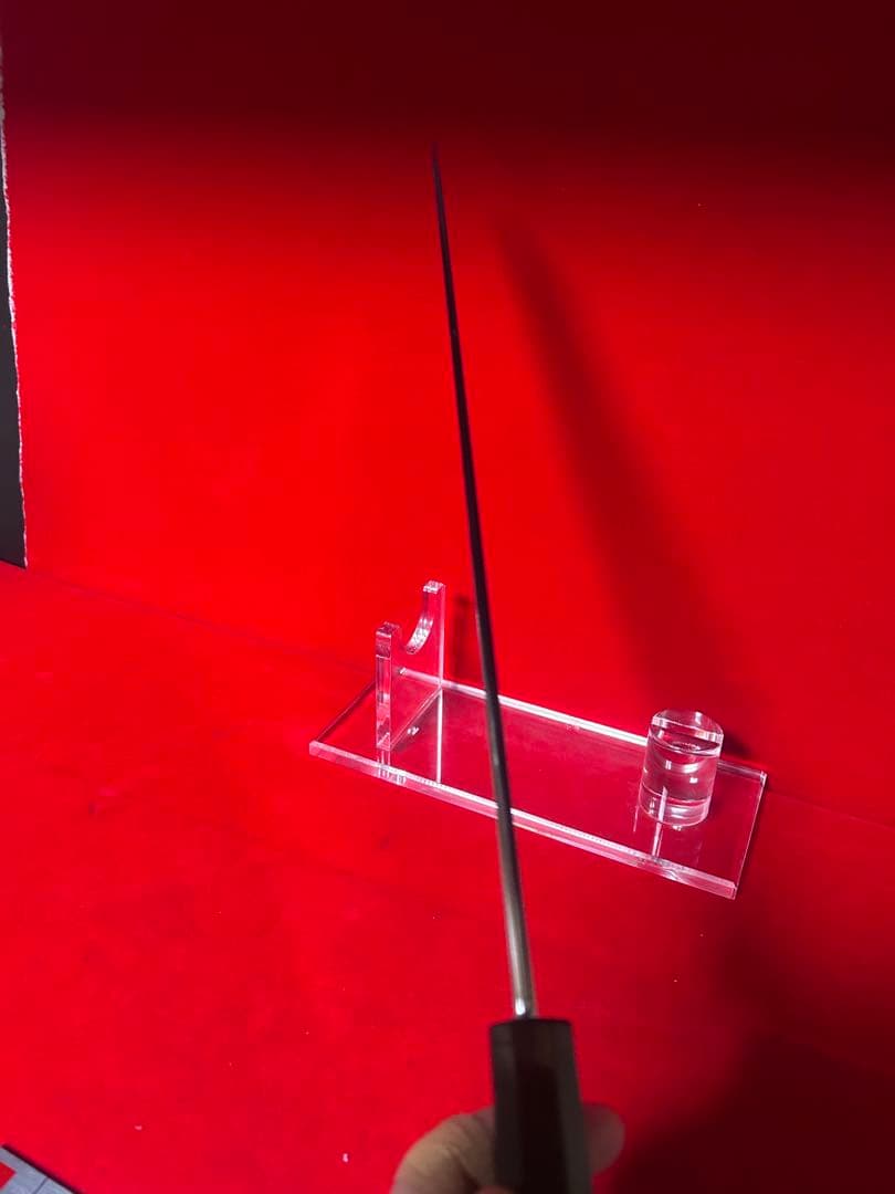 01553 包丁　剣型切付　尺　鏡面仕上げ　切味抜群　箱付　未使用品