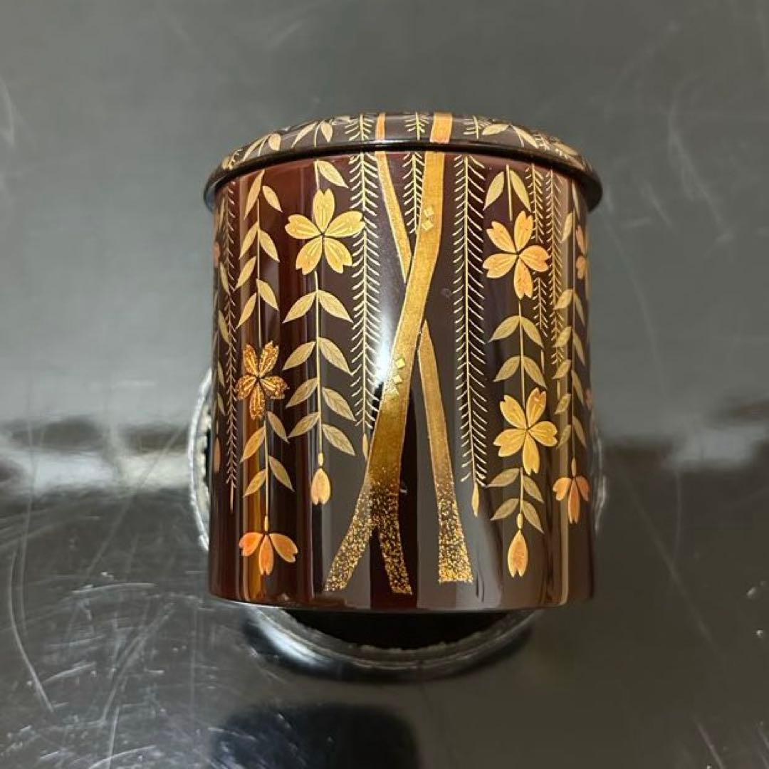 枝垂桜蒔絵金輪寺茶器　茶道具懐石茶箱鵬雲斎坐忘斎淡々斎即中斎棗水指茶杓水屋茶碗