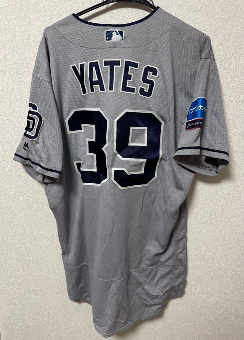 現ドジャース イエーツ 2018年 日米野球 実使用ユニフォーム 大谷翔平