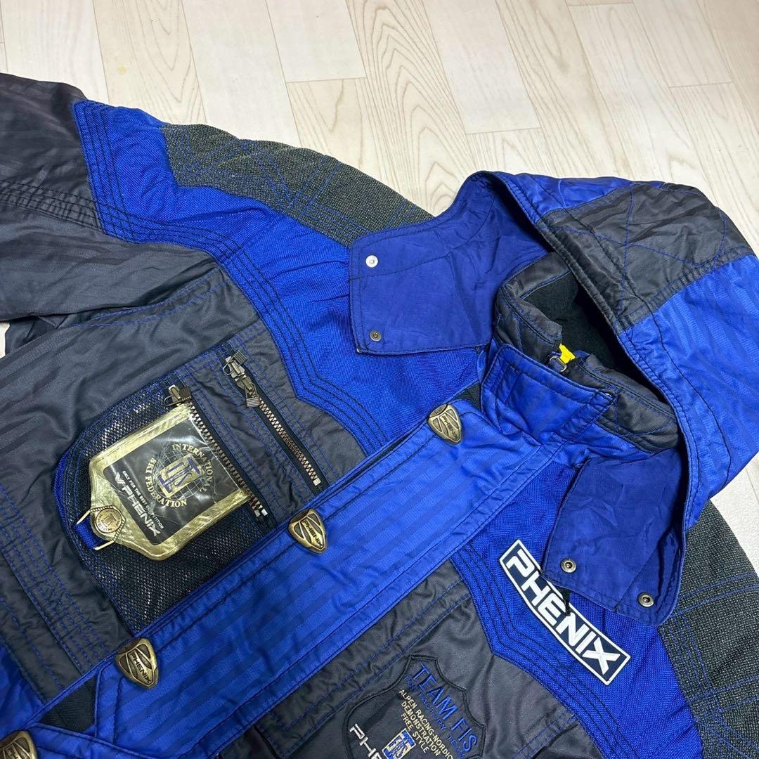 PHENIX スキーウェア 青/黒 フード付き　M 送料無料