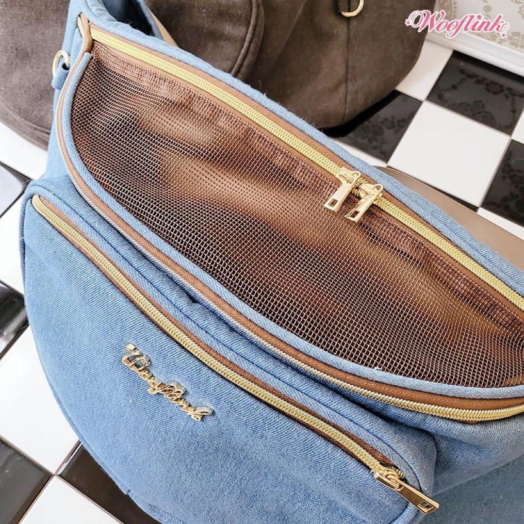 ウーフリンク ハグミーバッグ キャリーバッグ スリング ブラックデニム