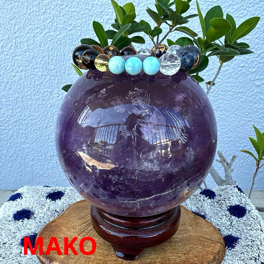 M1776☆アメジスト丸玉直径120mm2.4Kg☆天然石☆N50601-A