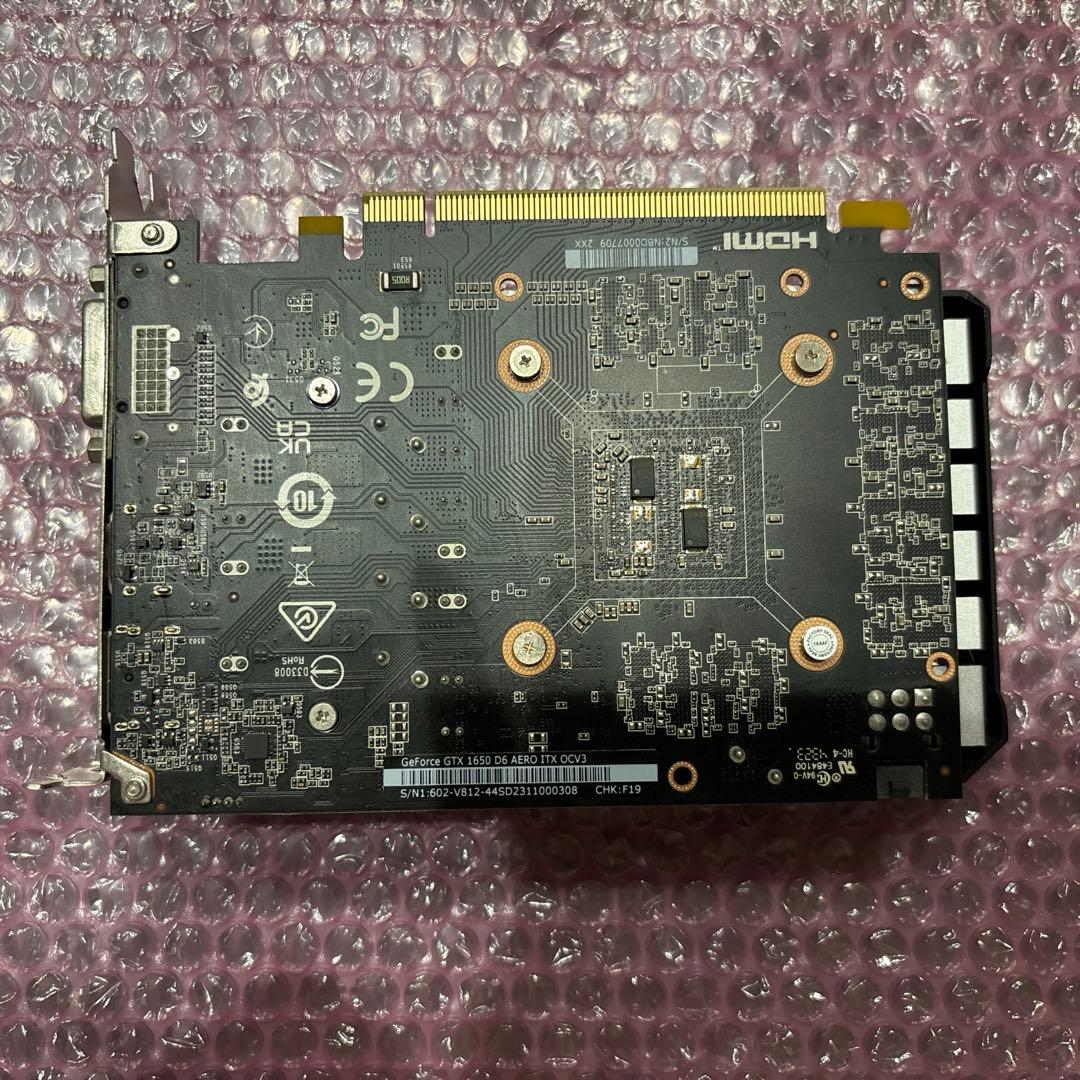 グラフィックボード・グラボ・ビデオカード MSI GeForce GTX 1650 D6 AERO ITX OCV3