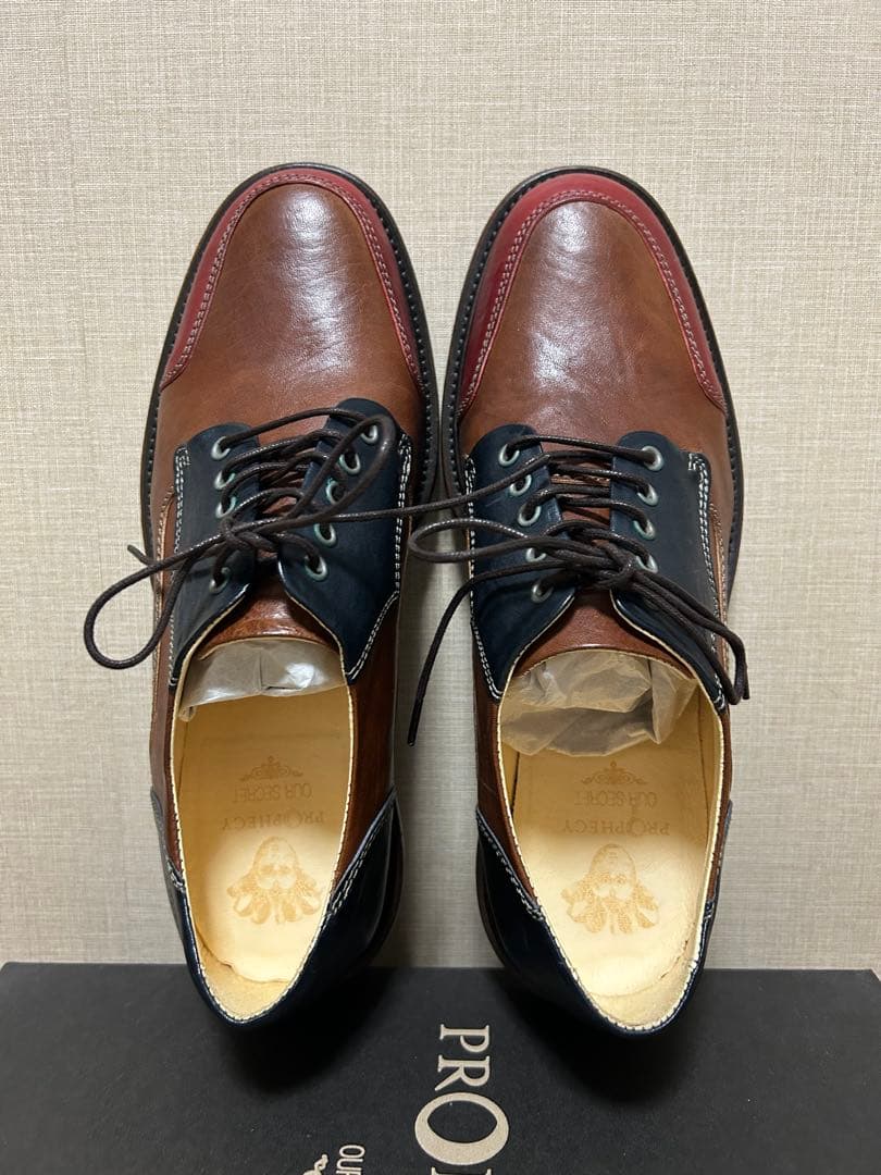 未使用 PROPHECY 外羽根レザーシューズ 42 日本サイズ27cm相当
