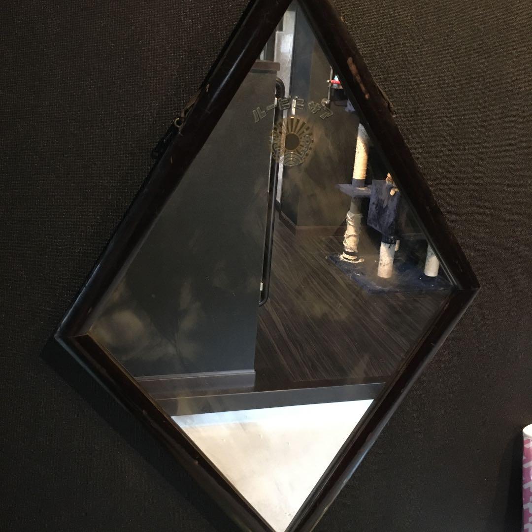 アンティーク※菱形アサヒビール壁掛け鏡❣️値下げ