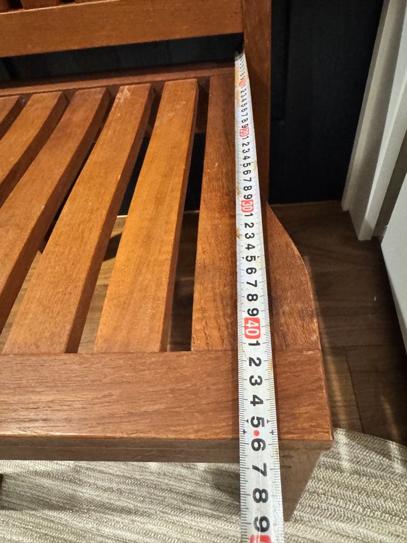 ダイニング/バルコニーチェア 1脚 ハイバックチェア。ハードウッド