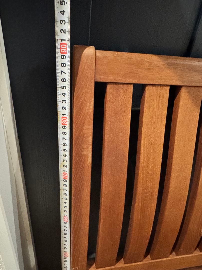 ダイニング/バルコニーチェア 1脚 ハイバックチェア。ハードウッド