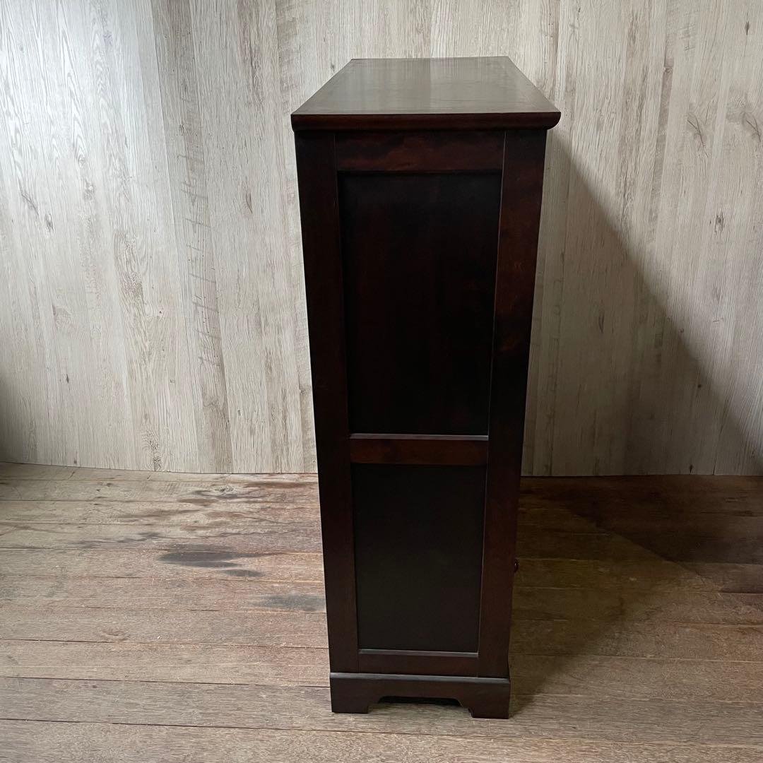 民芸家具 書棚 本棚 ガラスキャビネット アンティーク家具 ガラス扉 和家具