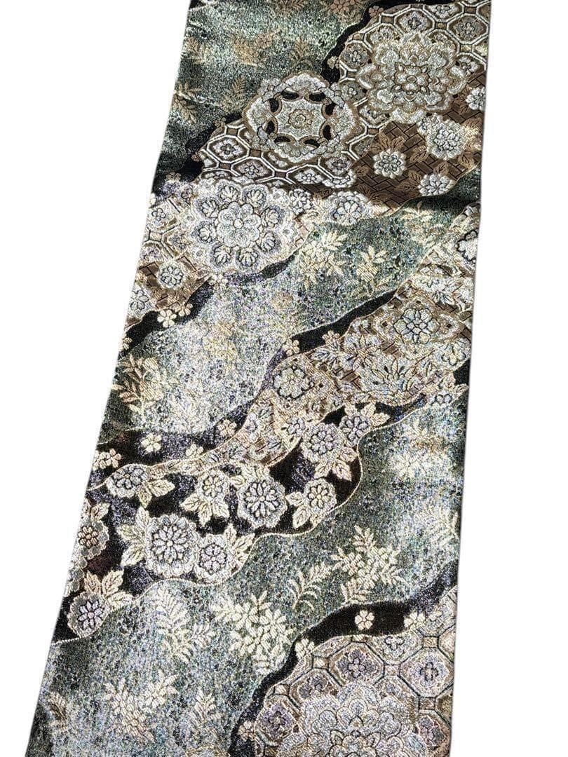 A21 袋帯　美品　［慶祝］華文　金銀糸　振袖向き　フォーマル　着物