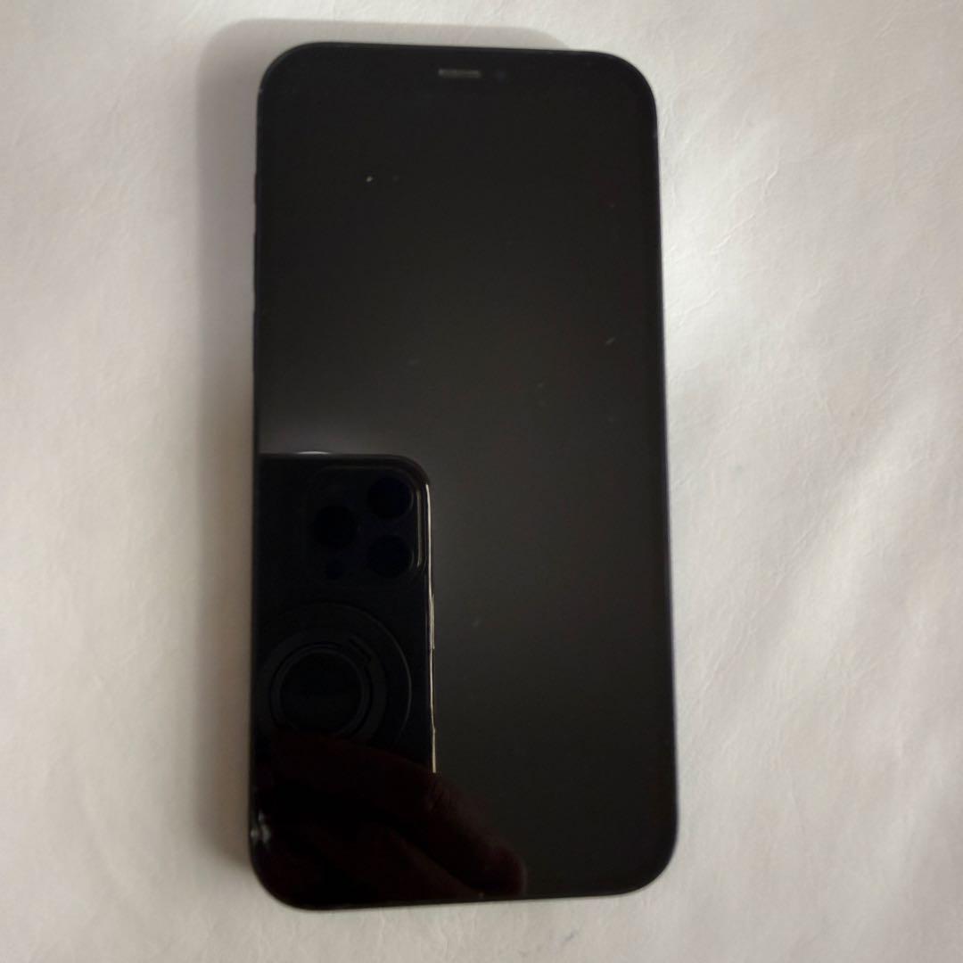 iPhone12 ブラック 256GB SIMフリー 画面割れあり 動作確認済