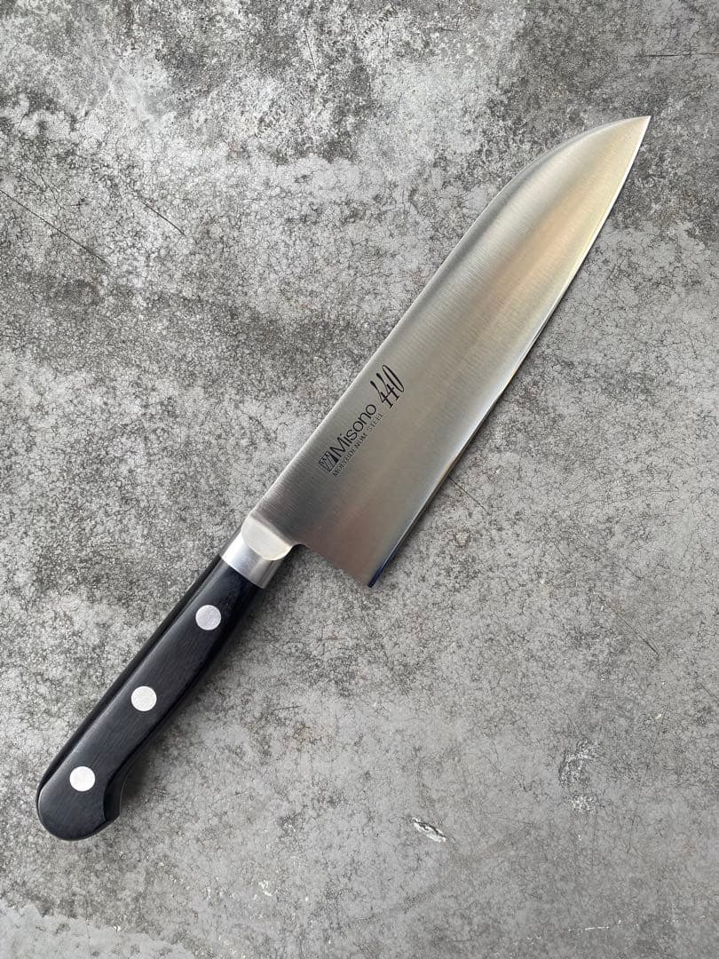 1本 ミソノMISONO 440 三徳 180mm 和包丁 180mm