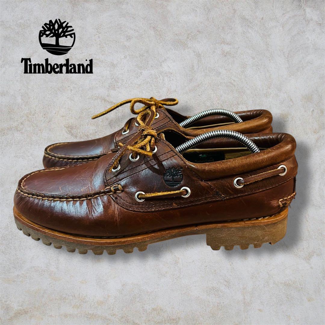 人気Timberland 3 Eye Classic モカシンシューズ　赤茶