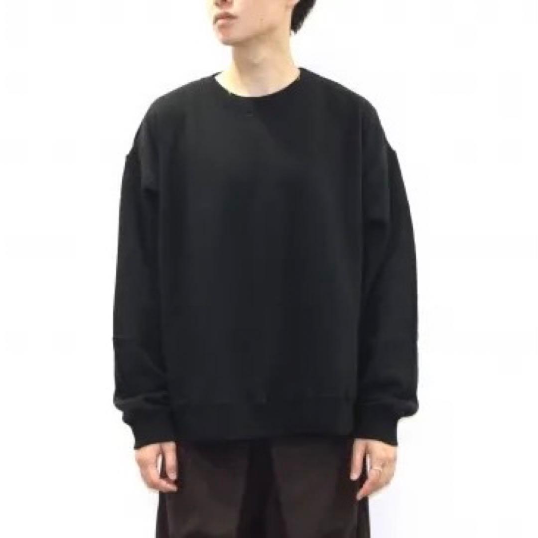 YOKE　OVERSIZED PIPING SWEAT　黒 3