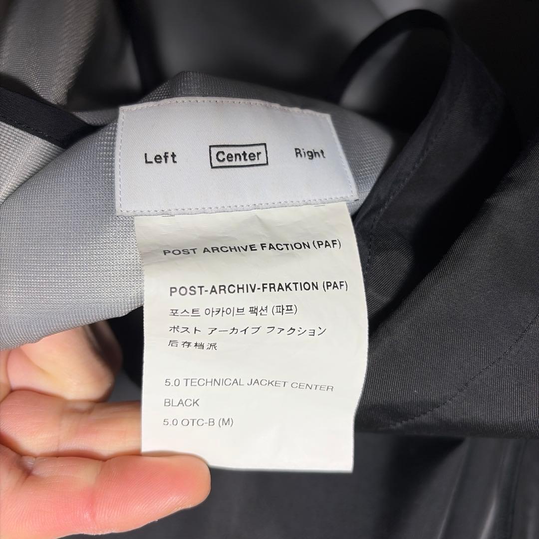 ジャケット・アウター post archive faction (PAF) 5.0 center M