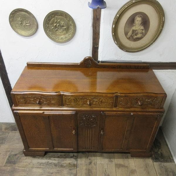 イギリス アンティーク 家具 サイドボード キャビネット 什器 英国 6602b