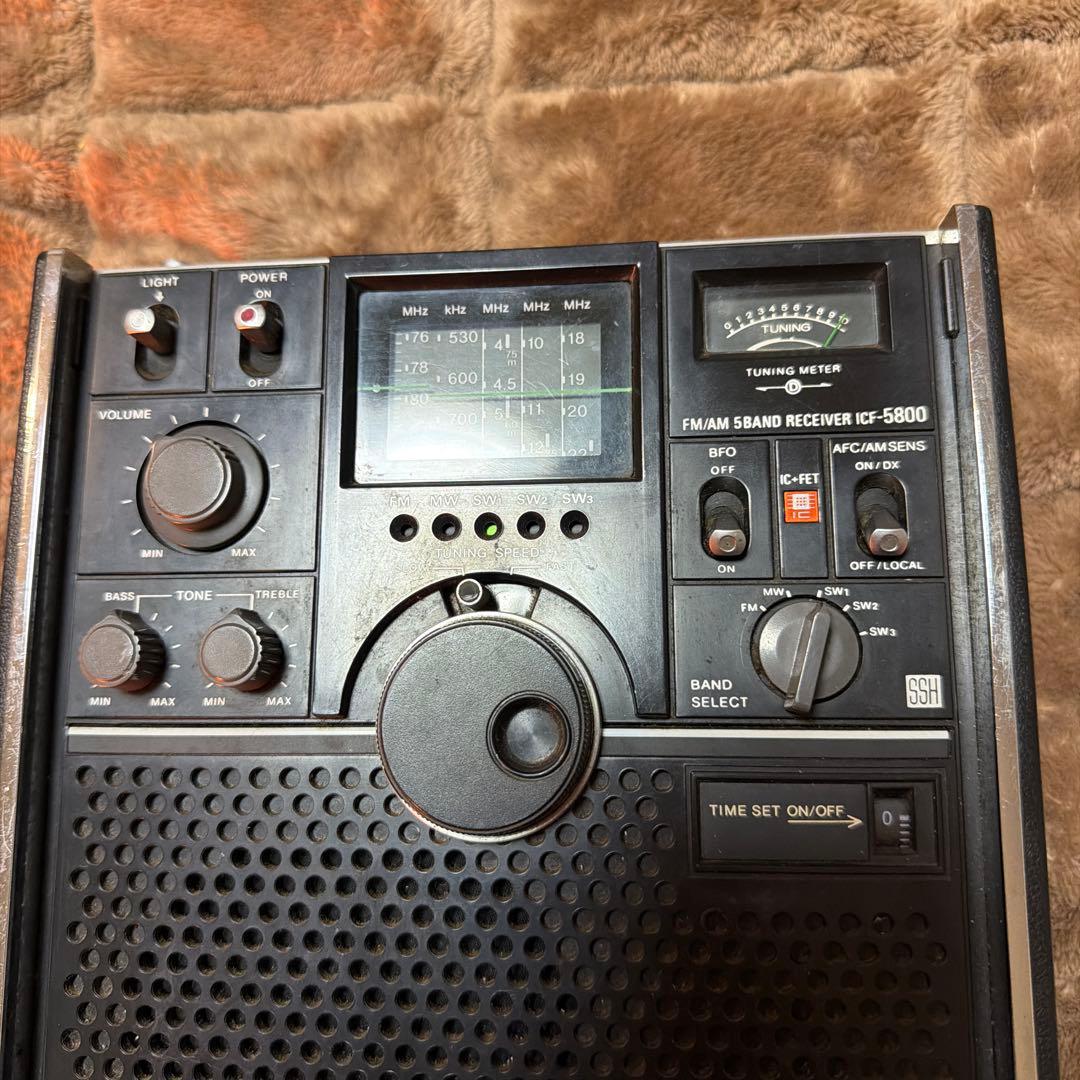 SONY BCLラジオ スカイセンサー 5800 ACアダプター付き