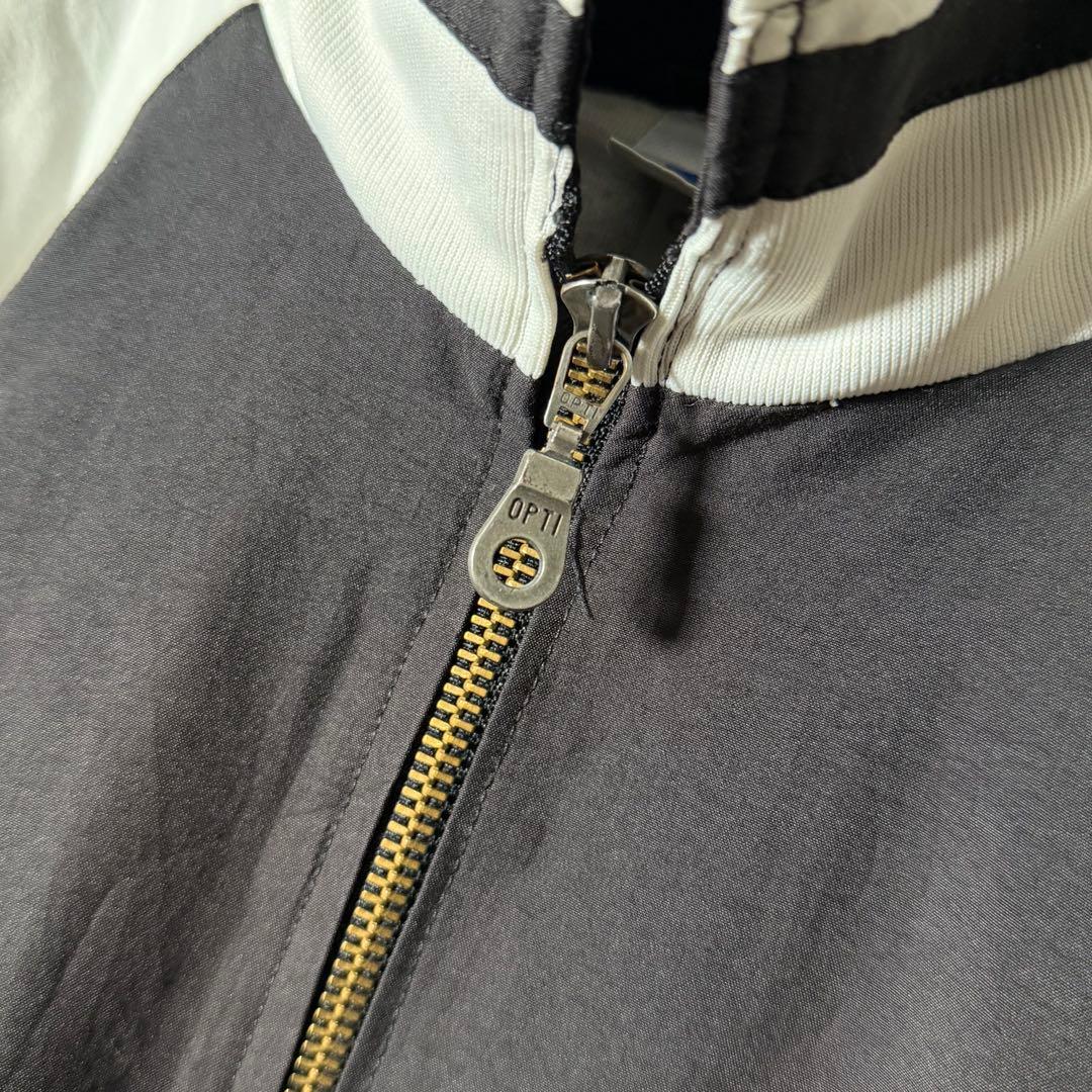 90s★adidas 万国旗タグ ナイロンジャケット 刺繍 アームロゴ L程度