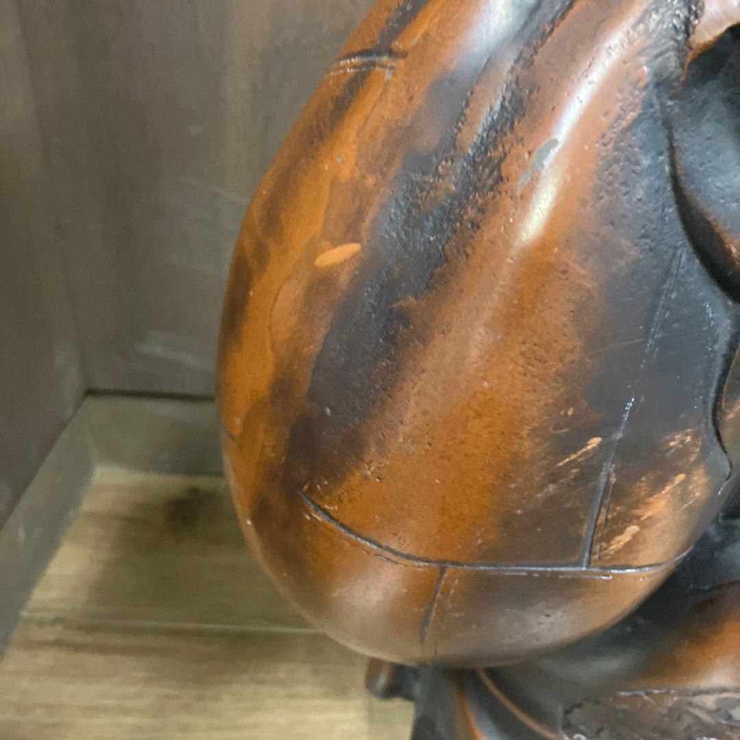 B-3 銅製 七福神 布袋様 置物 縁起物 開運 昭和レトロ 笑門来福 招福