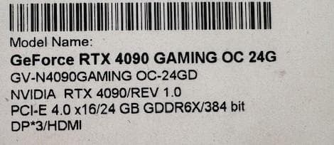 グラフィックボード・グラボ・ビデオカード GIGABYTE GeForce RTX 4090 GAMING OC 24G