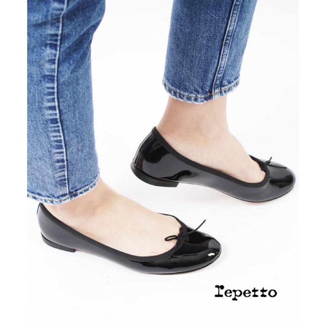 【新品未使用】Repetto レペット バレエシューズ サンドリオン 黒 39