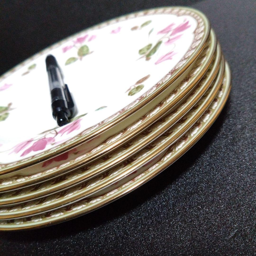 ノリタケ21cmプレート5枚 シクラメンタッチ レストラン