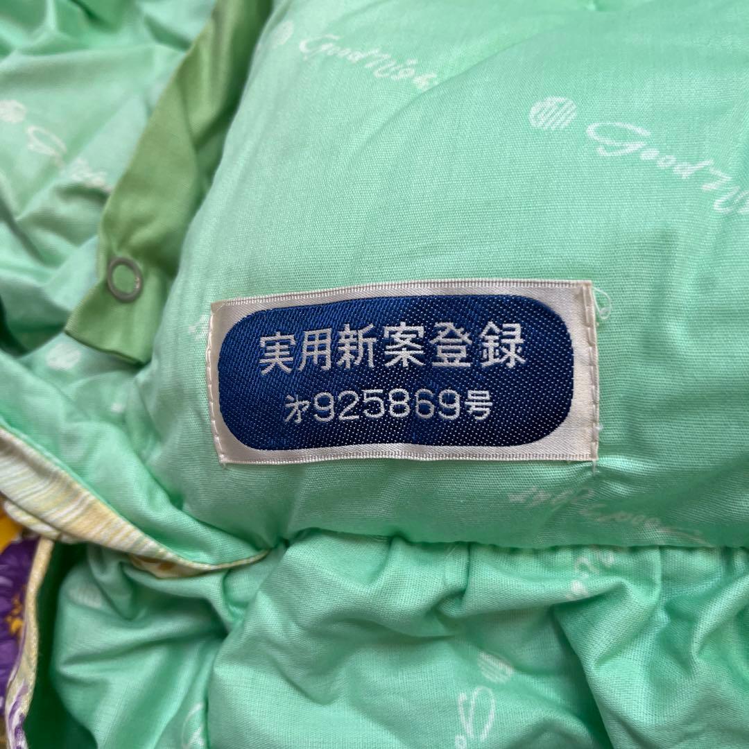 レトロ大阪西川花柄ハイロン掛け布団