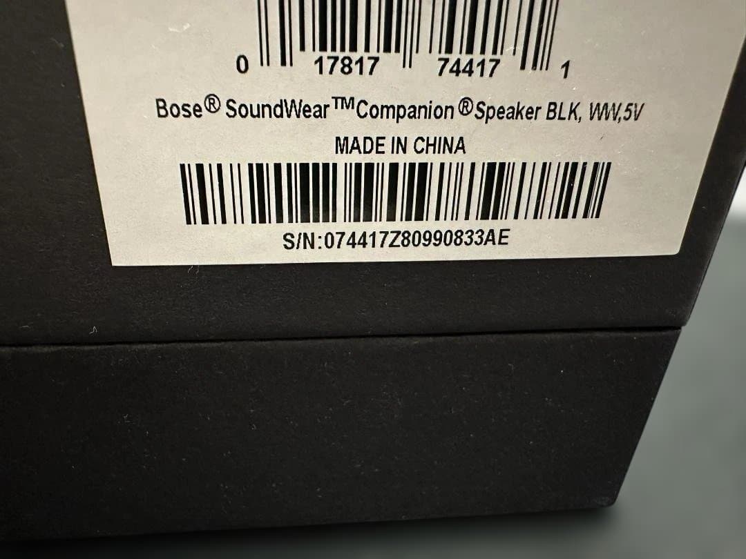 【美品】Bose SoundWear Companion speaker