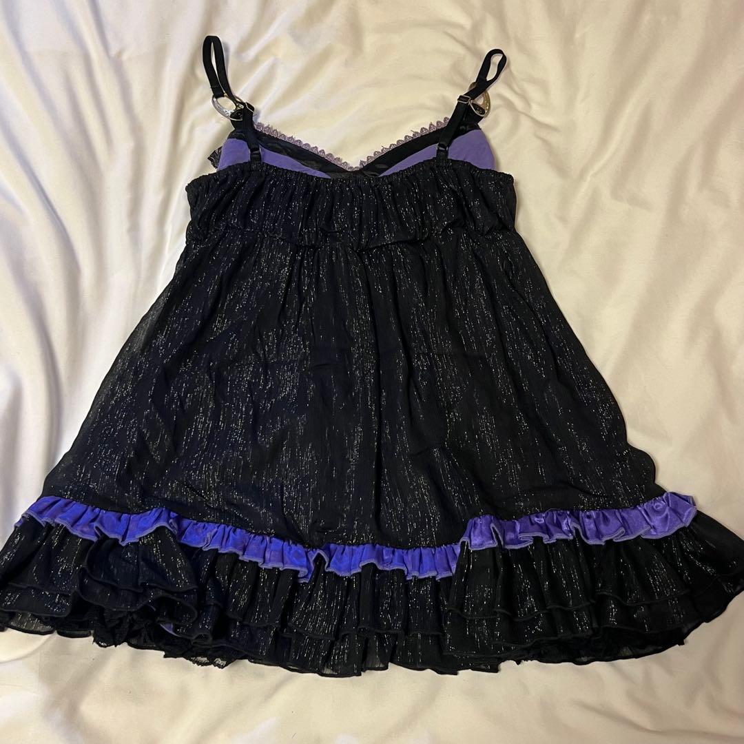 GOLDSinfinity 黒紫 キャミソール