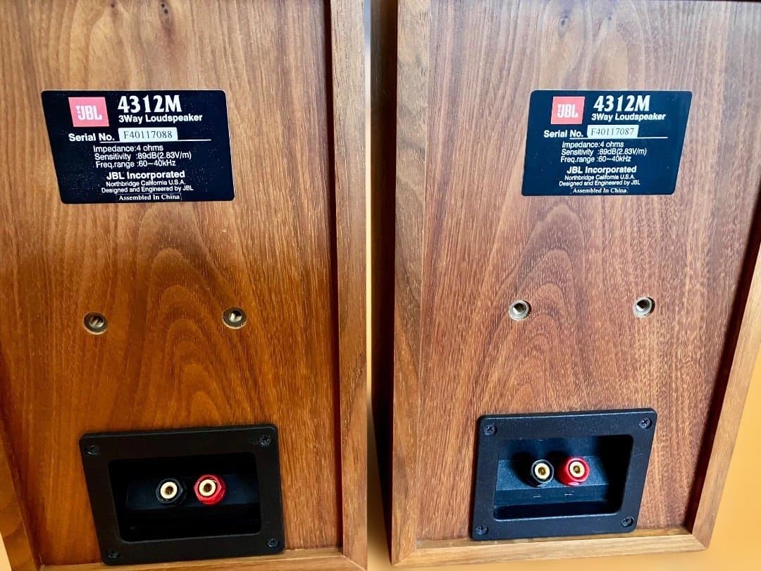 JBL 4312M コンパクトモニター　Fosi Audio BT10A アンプ