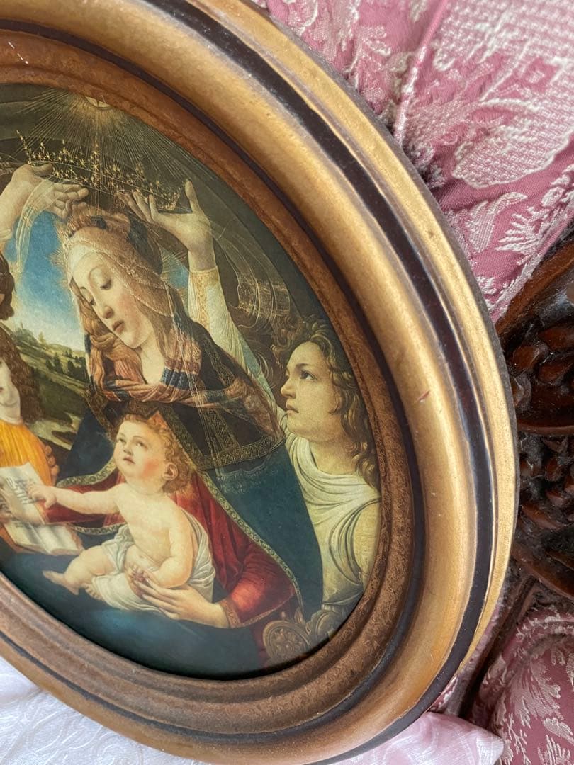 mimi☆アンティーク☆オーバルフレーム絵画