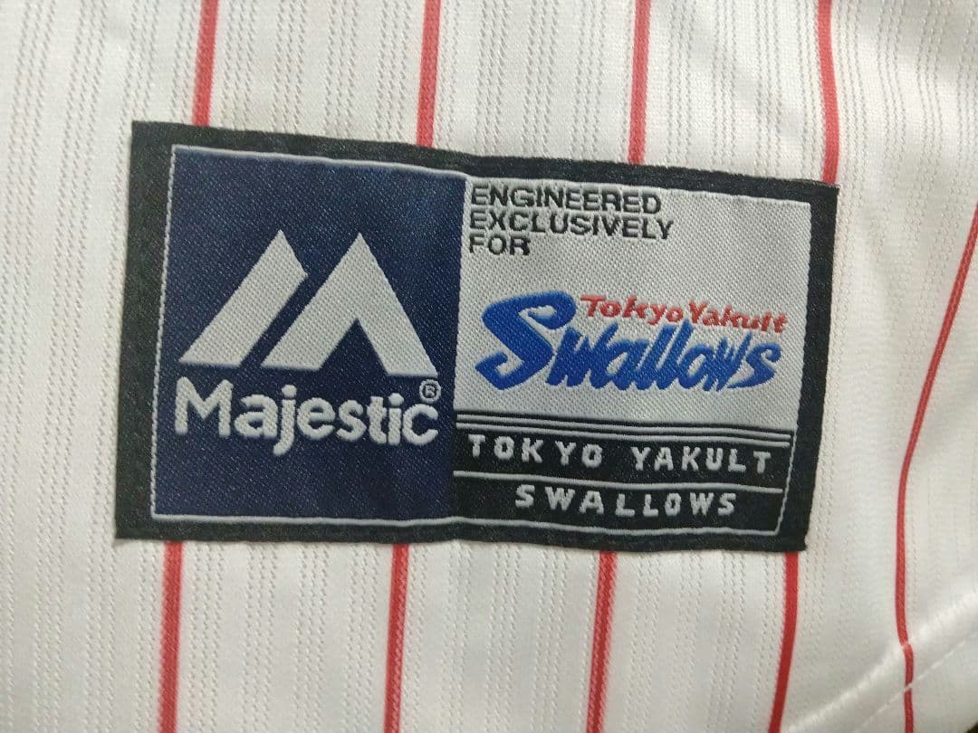 マジェスティック ヤクルト 松岡健一コーチ 2022サイン入り刺繍ユニフォーム