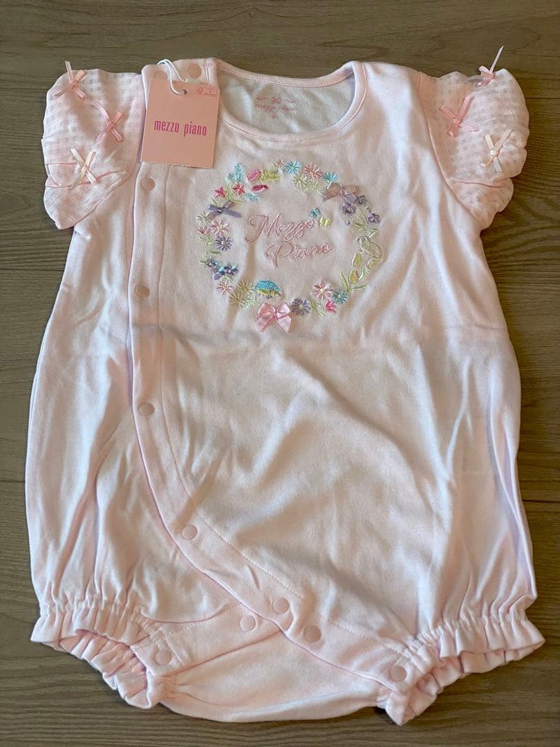【新品未使用　タグ付き】mezzo pianoロンパースセット
