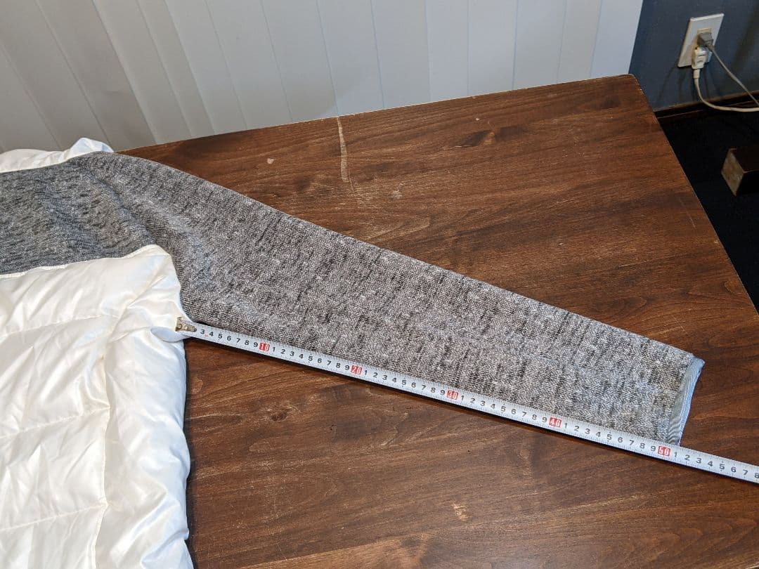 ロックデュード　ダウンジャケット　異素材　ニット　パーカー　ゴルフ　ウェア　白