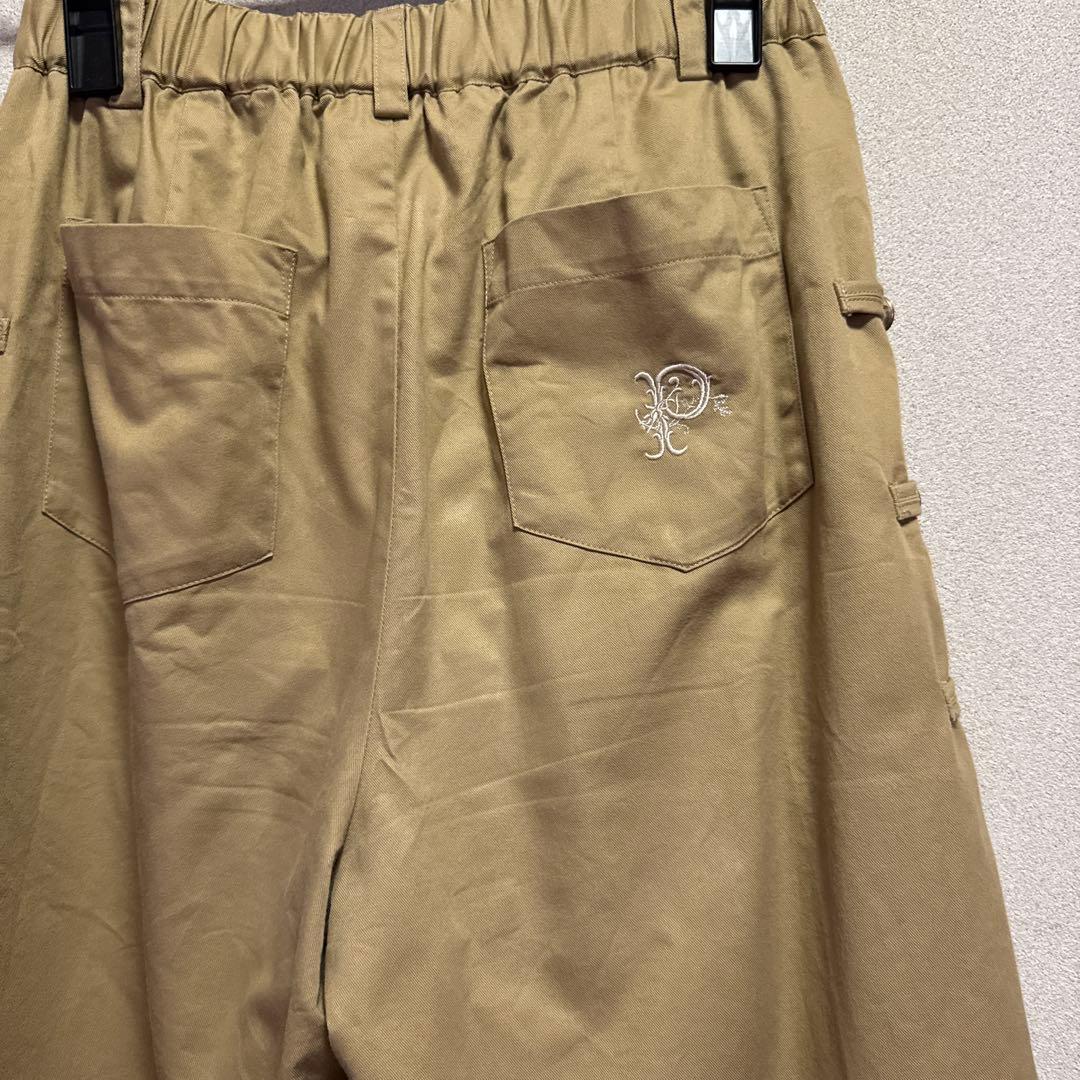 ピンクハウス ベージュ サイドボタン ガウチョパンツ