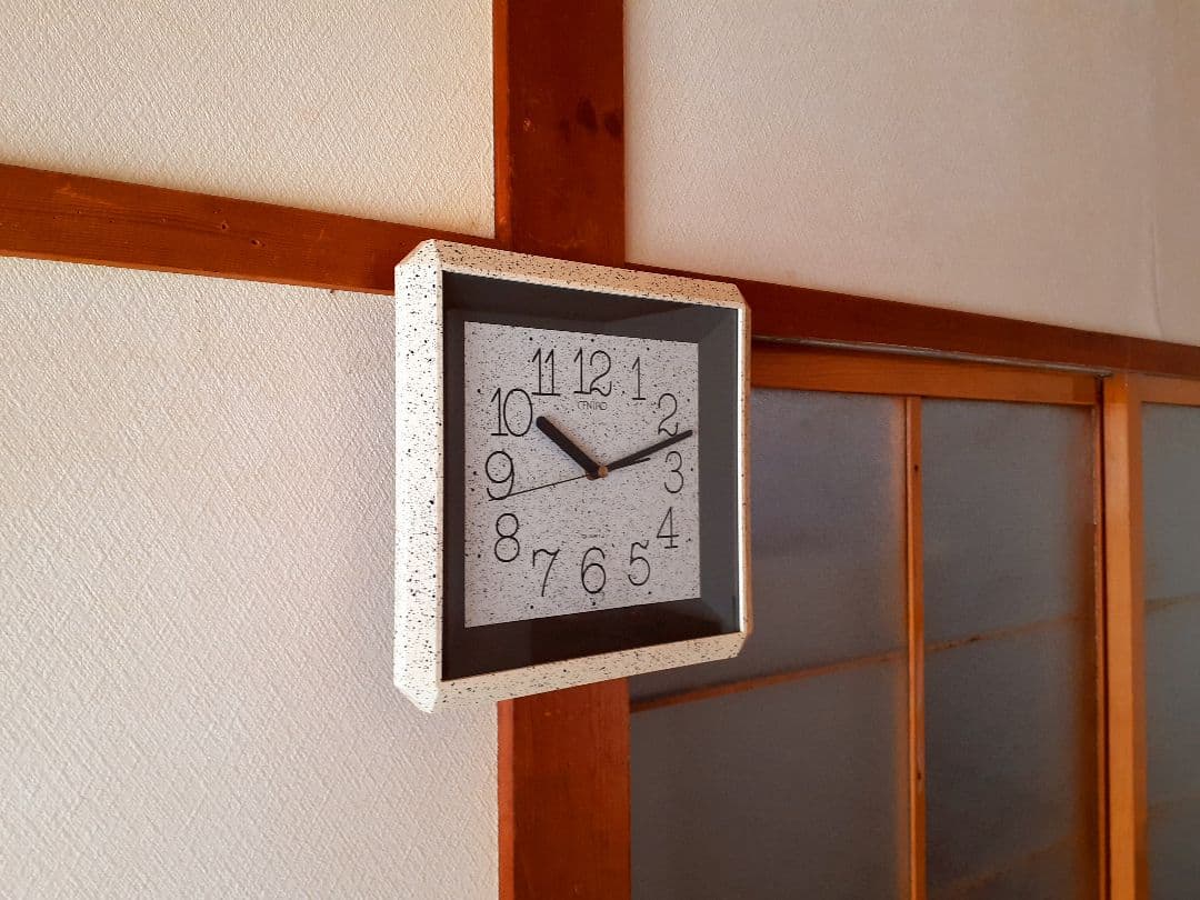 CENTRO　掛け時計　ポストモダン　ビンテージ　レトロ　マーブル