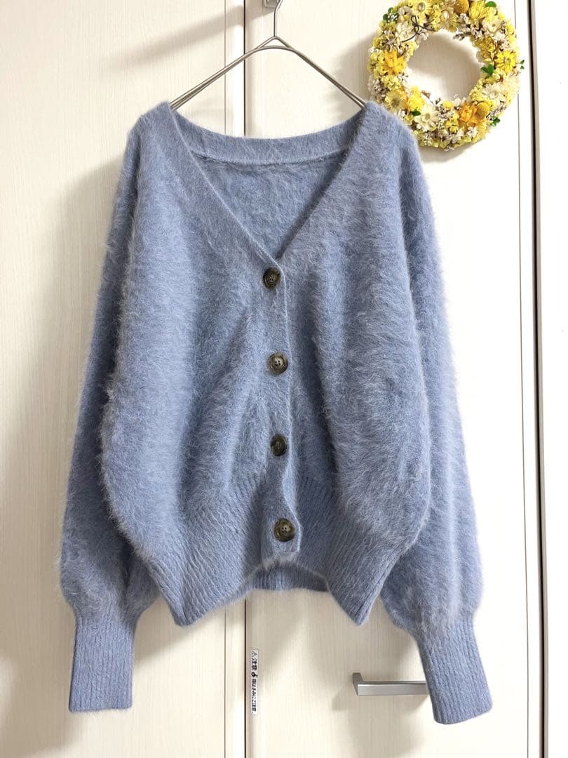 Whim Gazette カシミア混2WAYカーディガン 定価2.8万円