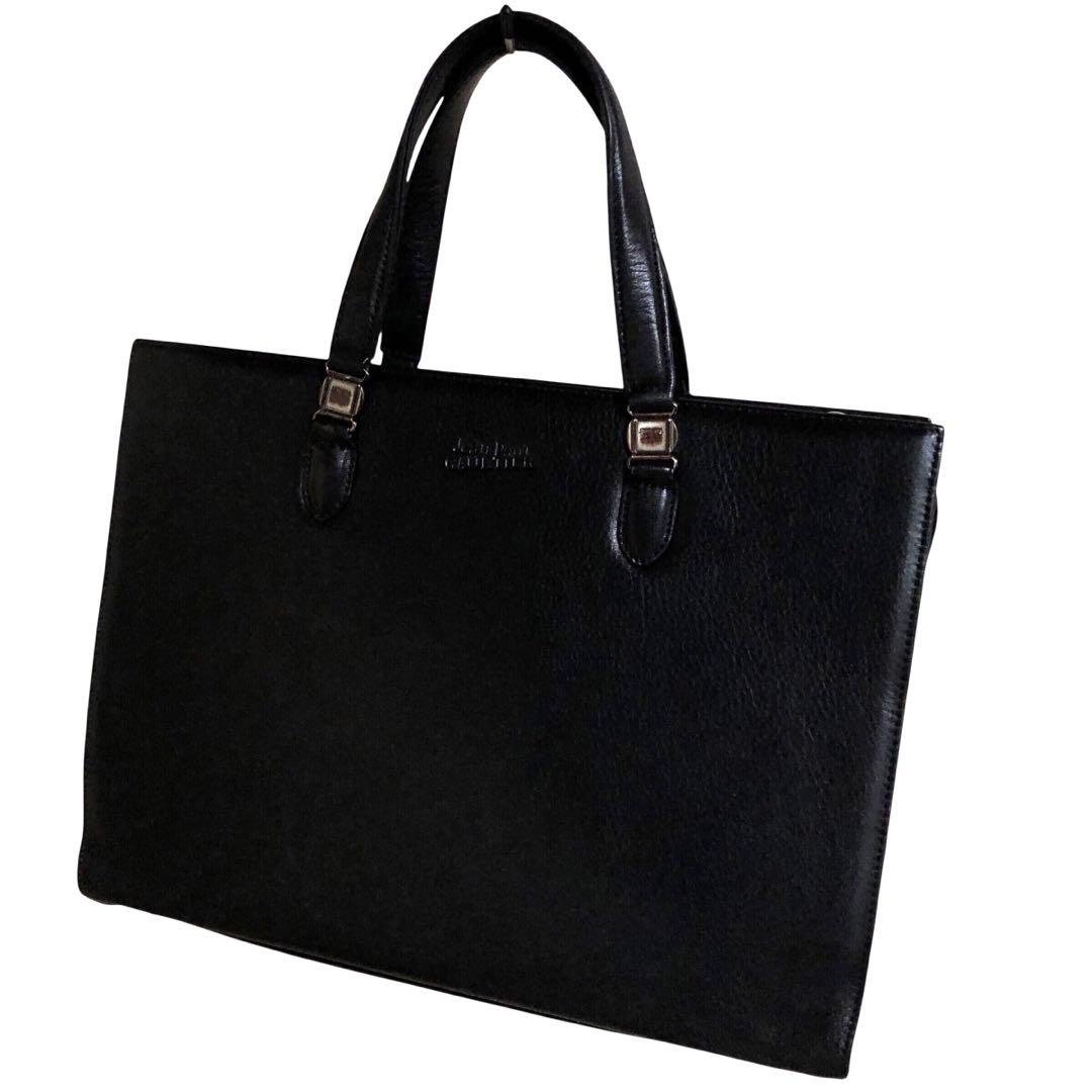 極美品✨ ジャンポールゴルチエ ビジネスバッグ 2way 90s ブラック