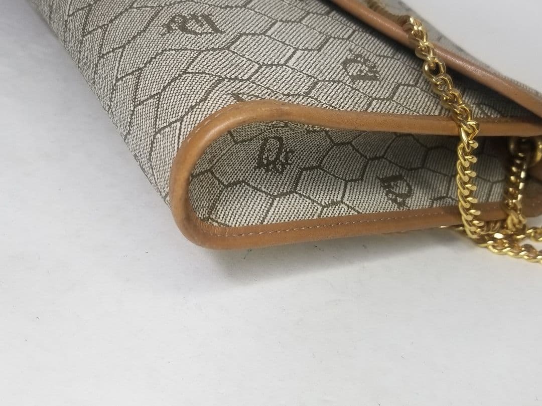 クリスチャン・ディオール ハニカムパターン チェーンショルダーバッグ