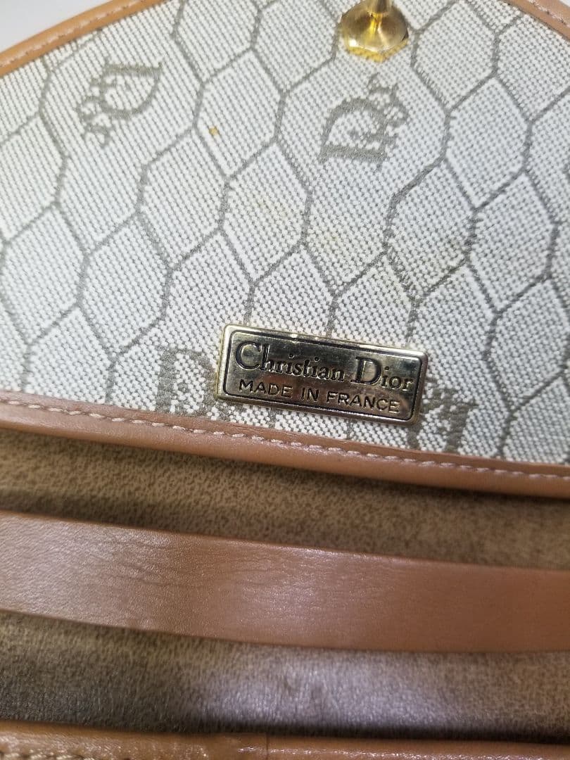 クリスチャン・ディオール ハニカムパターン チェーンショルダーバッグ