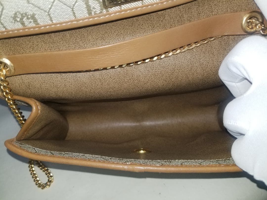 クリスチャン・ディオール ハニカムパターン チェーンショルダーバッグ