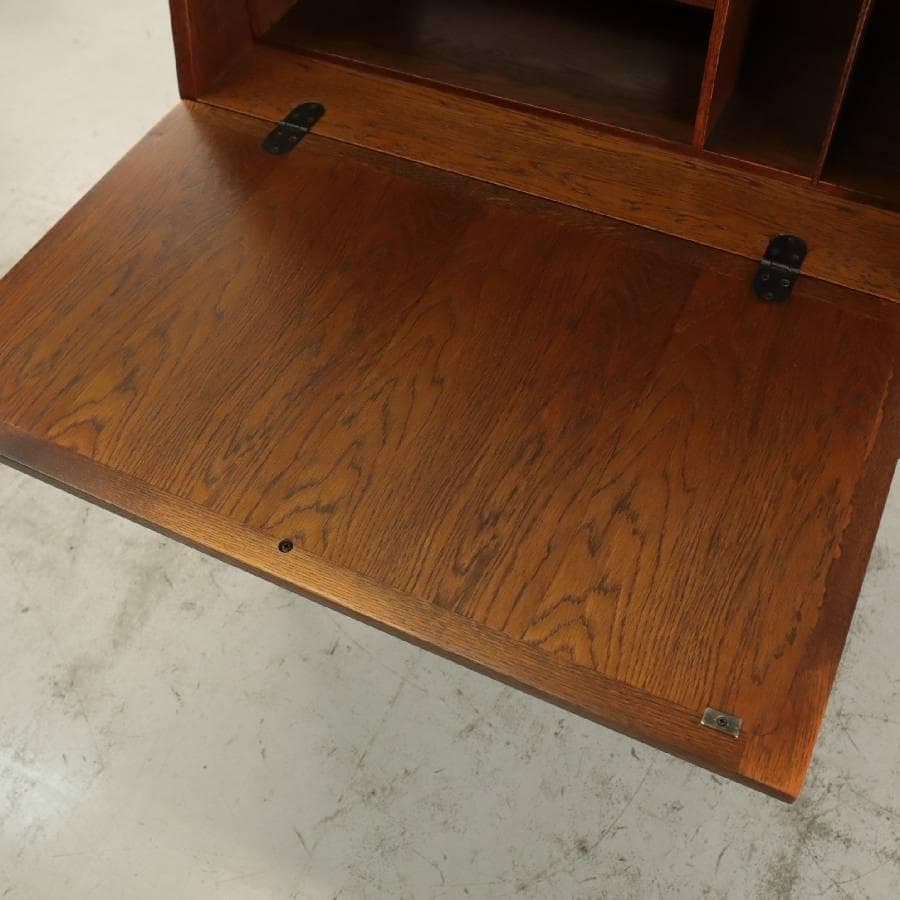 値下三越家具ブルージュ ライティングビューロー オーク無垢 英国アンティーク調