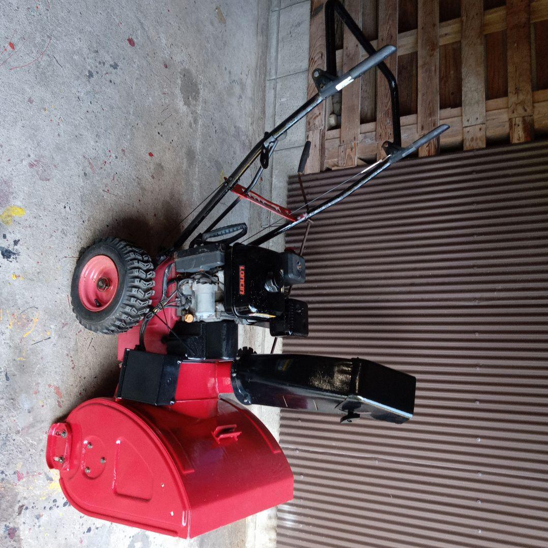 除雪機 ガソリンエンジン 赤　196CC