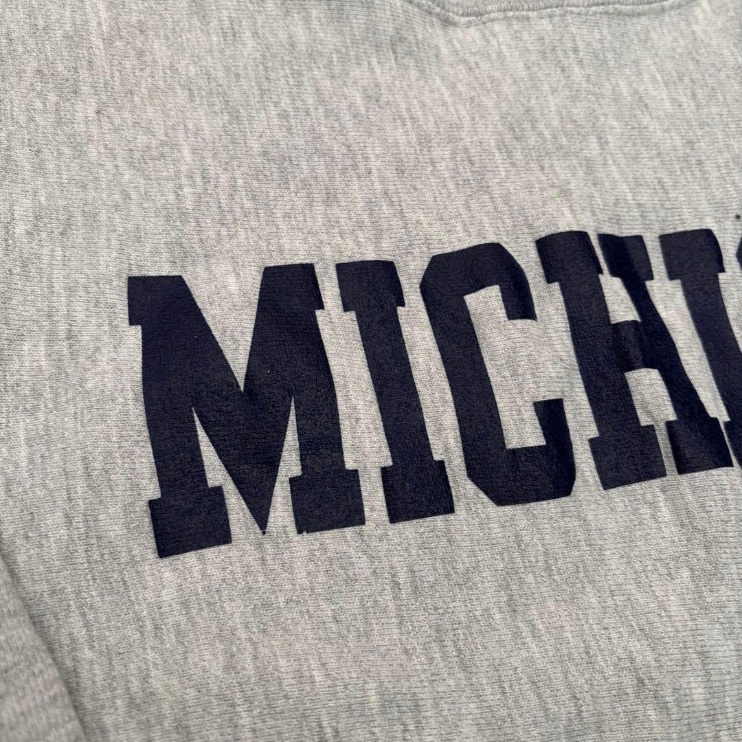 80s Champion リバースウィーブ Michigan グレー Lサイズ