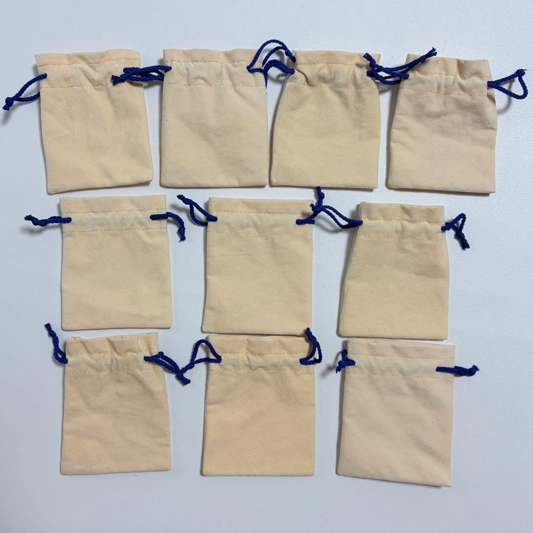 美品　ルイヴィトン　アクセサリー用保存袋　巾着袋　10枚セット　ベロア