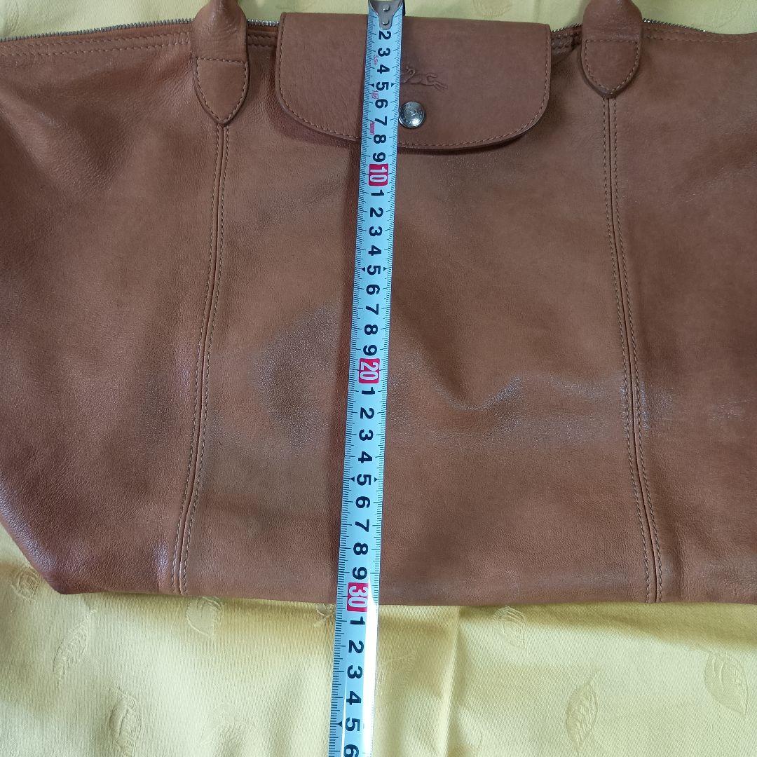 ロンシャン　革　ベージュ　バック　肩掛け　フランス製