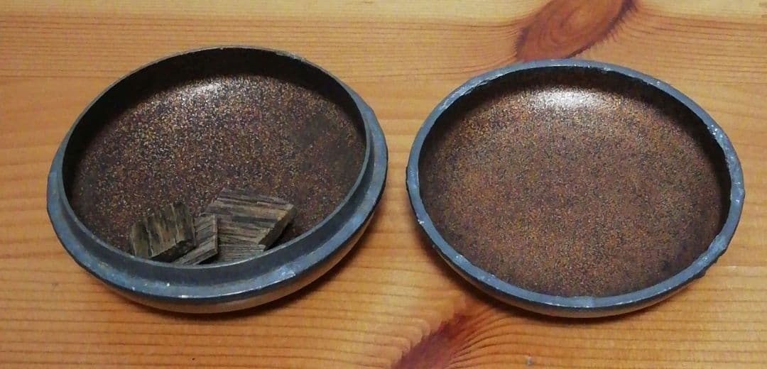 時代　蒔絵　植木　香合　漆箱　仕服付　茶道具