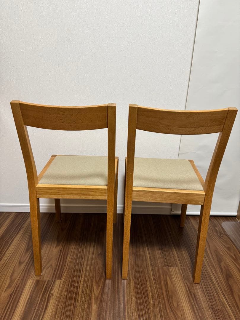 無印良品　ダイニングチェア2脚セット