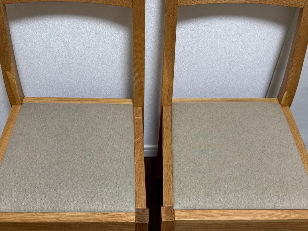 無印良品　ダイニングチェア2脚セット